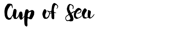 Cup of Sea font preview